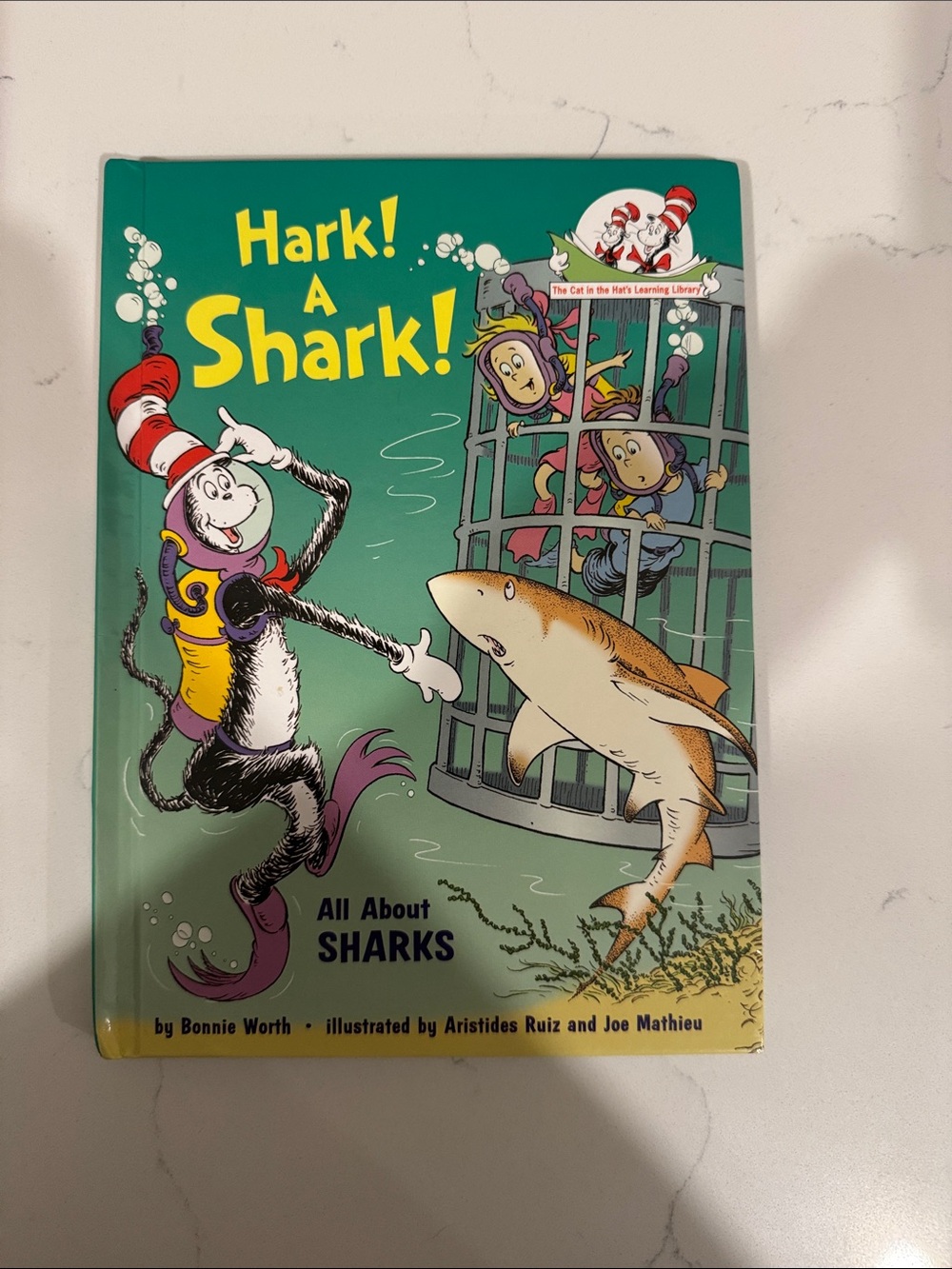 NEW! Dr. Seuss Hark! A Shark! Book - Green, Yellow, Red, White, Purple